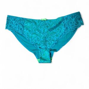 5/$25 
Adore Me Panty Sz Various Hipster Teal Lace Back Ruching Feminine